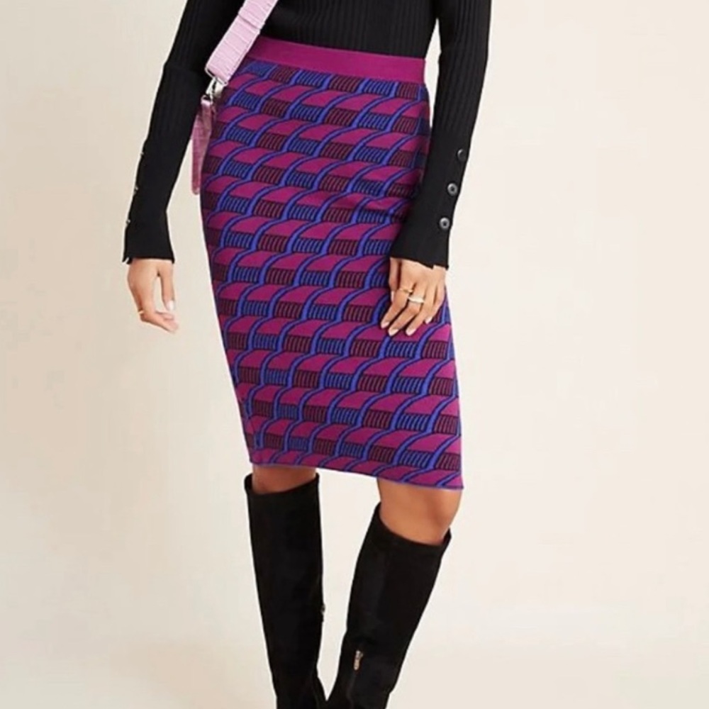 Elastic Maeve Anthro knit pencil skirt